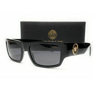 Versace Men's Black Polarized Sunglasses!